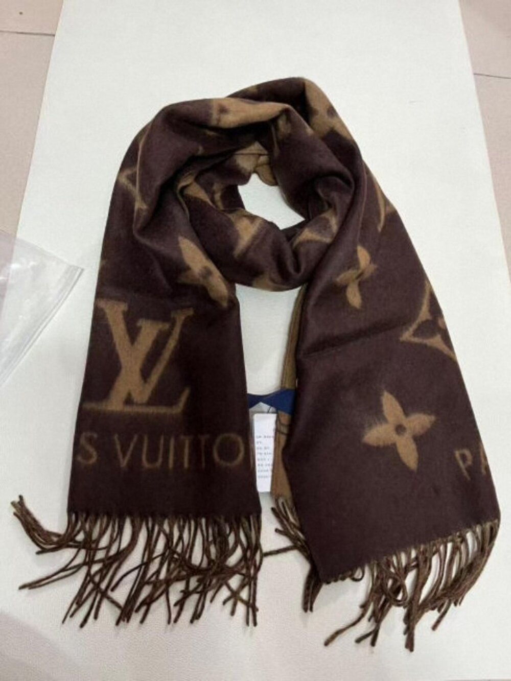 Louis Vuitton Dark Brown Monogram Scarf